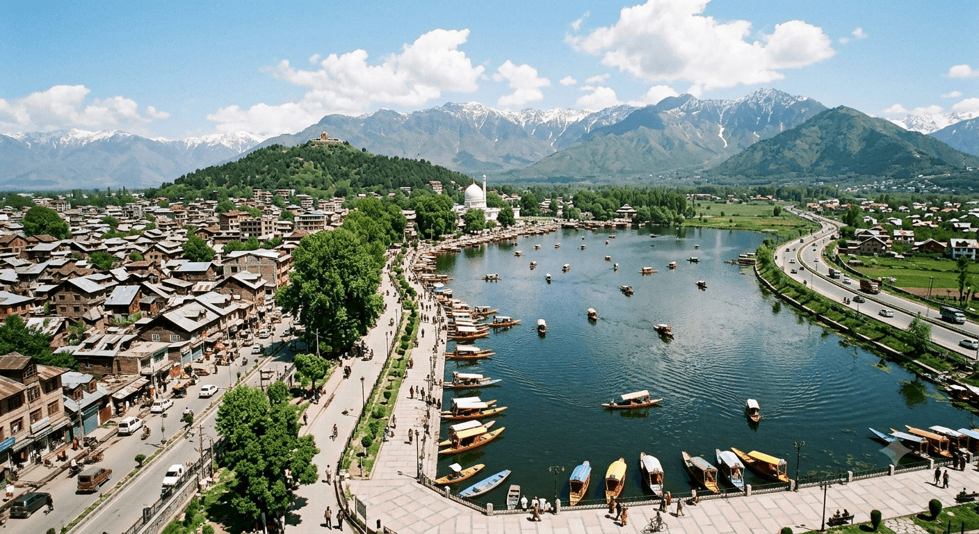 Srinagar City Map & Key Areas