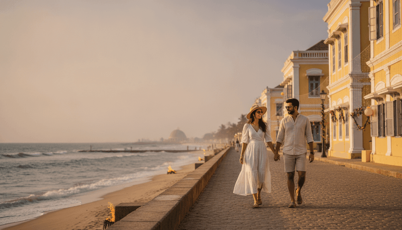 New Year 2027 in Pondicherry: Places to Visit, Cafés, Beaches & Celebrations