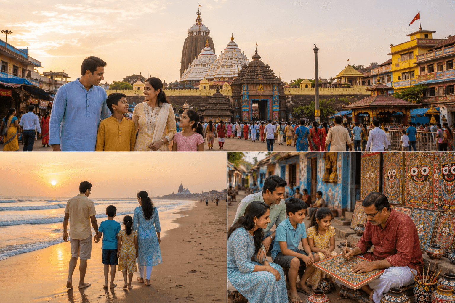 Temple, Beach & Craft Time