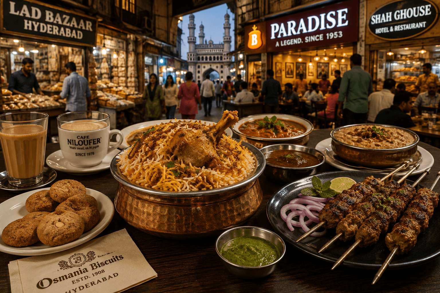 Hyderabadi Food & Market Trail