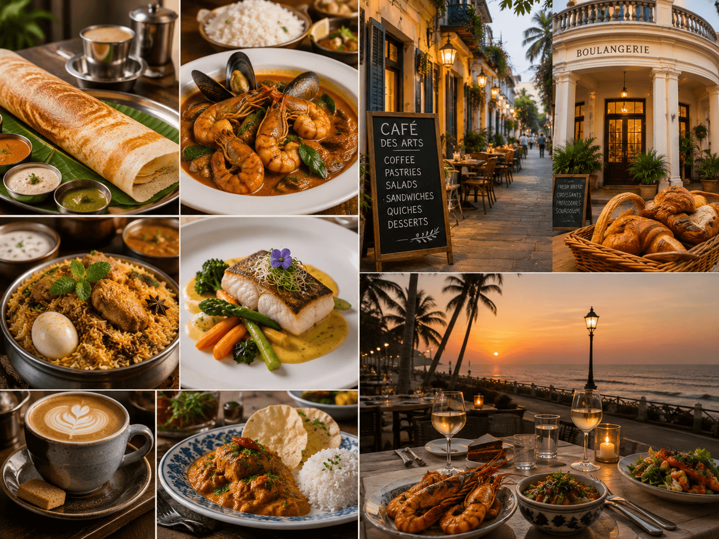 Tamil, French & Coastal Food Experiences